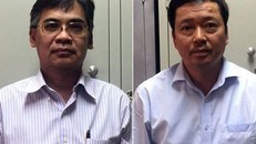 Cựu tổng Giám đốc Từ Thành Nghĩa (trái) và Võ Quang Huy