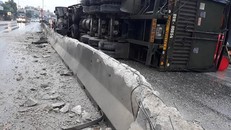 Hiện trường vụ tai nạn. Ảnh: Nguyễn Dương