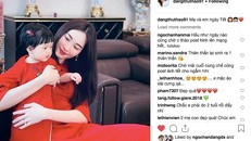 Hoa hậu Thu Thảo và con gái mặc áo dài đôi đáng yêu ngày Tết