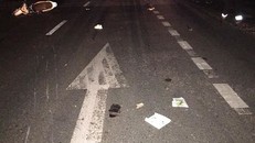 Hiện trường vụ tai nạn.