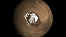 Cực Nam Sao Hỏa - nơi NASA tìm thấy rất nhiều nước ngầm ở thể lỏng. (Ảnh: NASA)