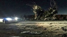 Hiện trường vụ đánh bom ngày 13/2 ở Iran. Ảnh: Getty