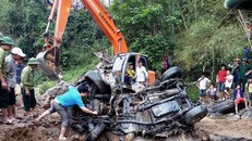 Hiện trường nơi phát hiện chiếc xe của cán bộ biên phòng sử dụng đi làm nhiệm vụ tháng 10/2017.