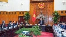 Thủ tướng Nguyễn Xuân Phúc phát biểu tại buổi làm việc - Ảnh: VGP/Quang Hiếu