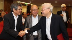 Hình ảnh Tổng bí thư, Chủ tịch nước gặp mặt cán bộ lãnh đạo nghỉ hưu