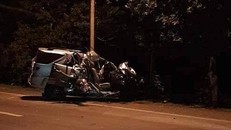 Hiện trường vụ tai nạn.