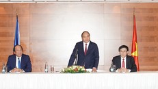 Thủ tướng phát biểu tại cuộc gặp mặt. - Ảnh: VGP/Quang Hiếu