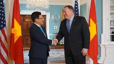 Phó Thủ tướng Phạm Bình Minh và Ngoại trưởng Hoa Kỳ Mike Pompeo