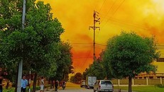 Khói vàng thoát ra từ công ty Fuji Seiko.