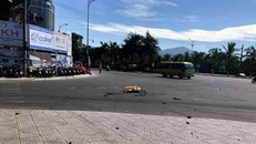 Hiện trường nơi móc cẩu rơi.