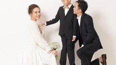 Cường Đô La và Đàm Thu Trang chụp ảnh cưới với Subeo