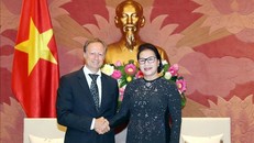 Chủ tịch Quốc hội tiếp Đại sứ, Trưởng Phái đoàn Liên minh châu Âu tại Việt Nam