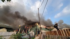 Hiện trường vụ cháy. - Ảnh: Vietnamnet 