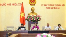 Phiên họp thứ 36 của Ủy ban Thường vụ Quốc hội. (Nguồn: TTXVN)