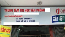 Trung tâm Tin học - nơi nhiều nữ sinh tố bị chủ trung tâm sàm sỡ khi đi học tại đây. - Ảnh: Người Đưa Tin