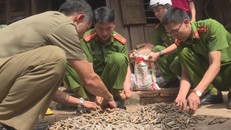 Số đạn dược bên trong nhà ông Tuấn. - Ảnh: Tiền Phong