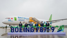 Chiêm ngưỡng máy bay thân rộng Boeing 787-9 Dreamliner tiếp theo mang tên 'Sam Son Beach' của Bamboo Airways 