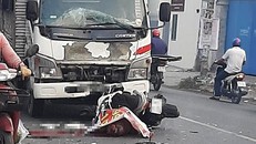 Hiện trường vụ tai nạn.