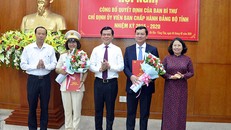 Lãnh đạo tỉnh Bà Rịa - Vũng Tàu chúc mừng các đồng chí được Ban Bí thư chỉ định giữ chức vụ mới.