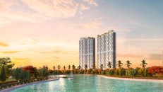 Tầm nhìn panorama ôm trọn khu công viên và hồ điều hòa 14ha mang lại cho cư dân The Matrix One không gian sống xanh, tốt cho sức khỏe