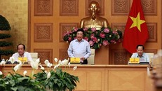 Phó Thủ tướng, Bộ trưởng Ngoại giao Phạm Bình Minh - Chủ tịch Ủy ban Quốc gia ASEAN 2020 phát biểu tại Phiên họp - Ảnh: VGP/Hải Minh