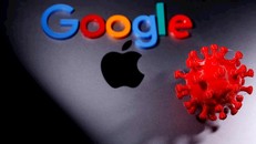 Google và Apple lần đầu bắt tay nhau trong công cuộc phòng chống Covid-19 toàn cầu. - Ảnh: The Guardian