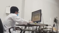 Hình ảnh trong phòng đo điện não đồ video tại Viện Sức khỏe Tâm thần. - Ảnh cắt từ clip