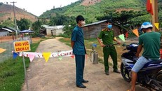 Khoanh vùng ổ bệnh bạch hầu tại Đắk Lắk. - Ảnh: VTC News