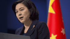 Phát ngôn viên Bộ Ngoại giao Trung Quốc Hoa Xuân Oánh. - Ảnh: AFP.