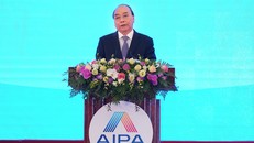 Thủ tướng Nguyễn Xuân Phúc phát biểu tại lễ khai mạc AIPA 41 - Ảnh: VGP/Quang Hiếu