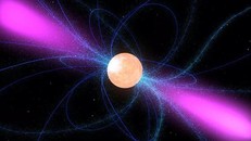 Mô phỏng sao xung trong vũ trụ. - Ảnh: NASA.