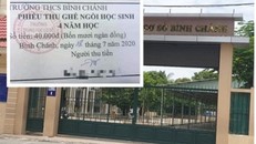 Thu tiền ghế ngồi chào cờ của học sinh, trường học ở TP.HCM phải trả lại