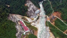 Toàn cảnh hiện trường sạt lở ở Rào Trăng 3 nhìn từ flycam