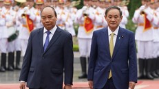 Lễ đón chính thức thủ tướng Nhật Bản thăm chính thức Việt Nam