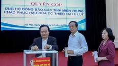 Bộ trưởng Phùng Xuân Nhạ kêu gọi các đơn vị, cá nhân quyên góp ủng hộ đồng bào miền Trung.