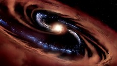 Mô phỏng thiên hà CQ4479. - Ảnh: NASA/ Daniel Rutter.