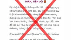 Cảnh giác chiêu trò mạo danh các chùa kêu gọi cúng dường online