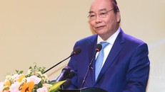 Thủ tướng Nguyễn Xuân Phúc phát biểu tại Hội nghị. - Ảnh VGP/Quang Hiếu