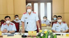 Chánh Thanh tra Bộ Nội vụ Nguyễn Mạnh Khương phát biểu tại buổi công bố quyết định thanh tra. - Nguồn: Bộ Nội vụ