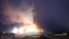 Tên lửa SpaceX Falcon phóng vệ tinh do thám NROL-85 từ Căn cứ Lực lượng Không gian Vandenberg ở California ngày 17/4. (Nguồn: SpaceX)