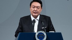 Tổng thống Hàn Quốc Yoon Suk Yeol phát biểu tại Seoul hôm 10/5. - Ảnh: AFP.