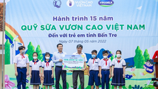 Vinamilk khởi động hành trình năm thứ 15 của Quỹ sữa Vươn cao Việt Nam tại nhiều địa phương