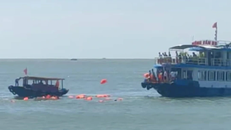 Hải Phòng: Mười người được cứu vớt, kịp thời thoát nạn khi tàu chìm xuống biển