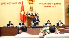 Chủ tịch Quốc hội Vương Đình Huệ phát biểu khai mạc Phiên họp.