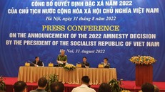 Công bố quyết định đặc xá năm 2022 của Chủ tịch nước
