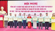 Hà Nội đưa việc cưới trở thành nếp sống văn hóa lành mạnh