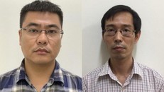 Bị can Đỗ Hải Phong (bên trái) và bị can Đoàn Mạnh Dương.