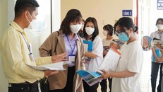 Thí sinh thi đánh giá năng lực do Đại học Quốc gia TP Hồ Chí Minh tổ chức tại Bình Định.