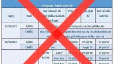 Mạo danh Bộ GD-ĐT đăng tin sai lệch về Kỳ thi tốt nghiệp THPT 2023