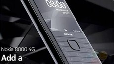 Nokia 8000 4G không còn thiết kế “huyền thoại”